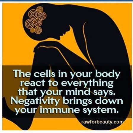 cells, negativity and immune system